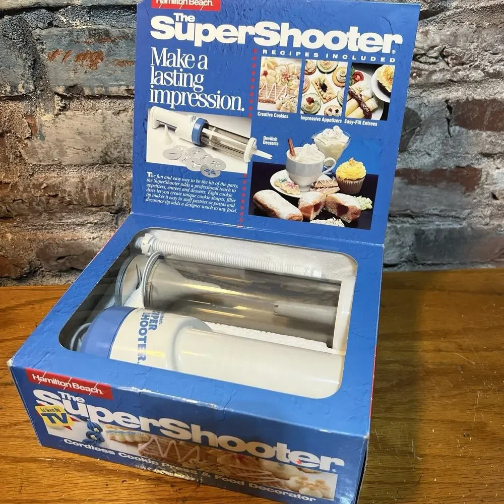 Hamilton Beach Super Shooter Cordless Cookie Press Battery Decorator TESTED